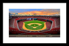 Load image into Gallery viewer, Candlestick Park 1989 - Framed Print
