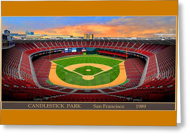 Candlestick Park 1989 - Greeting Card