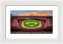 Load image into Gallery viewer, Candlestick Park 1989 - Framed Print
