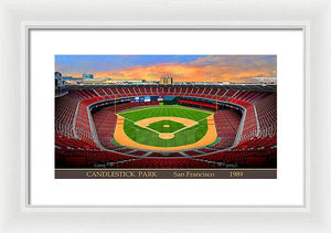 Candlestick Park 1989 - Framed Print