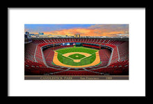 Load image into Gallery viewer, Candlestick Park 1989 - Framed Print
