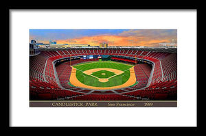 Candlestick Park 1989 - Framed Print