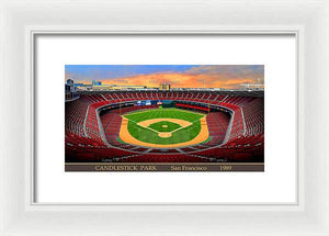 Candlestick Park 1989 - Framed Print