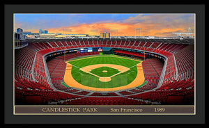 Candlestick Park 1989 - Framed Print