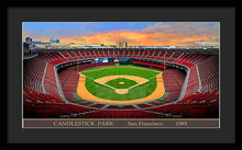 Load image into Gallery viewer, Candlestick Park 1989 - Framed Print
