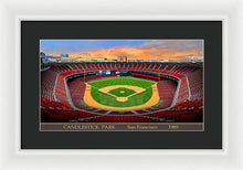 Load image into Gallery viewer, Candlestick Park 1989 - Framed Print
