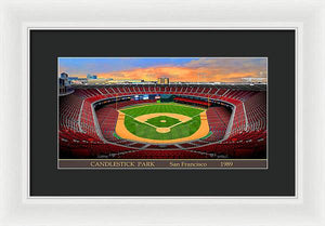 Candlestick Park 1989 - Framed Print