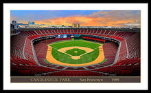 Load image into Gallery viewer, Candlestick Park 1989 - Framed Print
