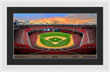 Load image into Gallery viewer, Candlestick Park 1989 - Framed Print
