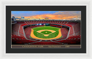 Candlestick Park 1989 - Framed Print