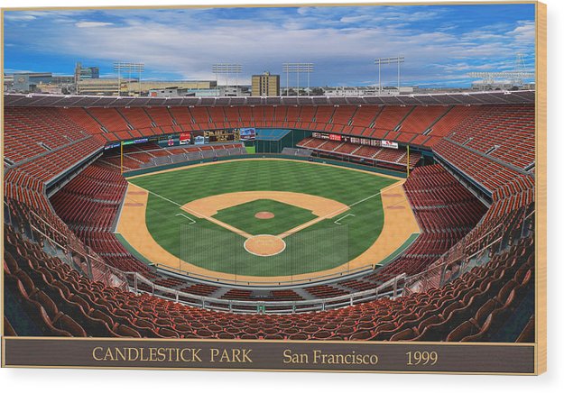 Candlestick Park 1999 - Wood Print