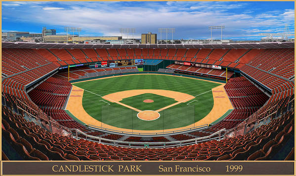 Candlestick Park 1999 - Art Print