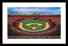 Load image into Gallery viewer, Candlestick Park 1999 - Framed Print
