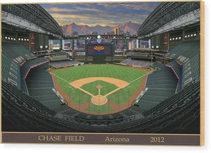 Chase Field 2012 - Wood Print