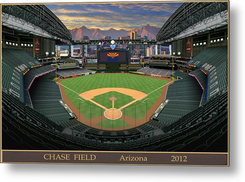 Chase Field 2012 - Metal Print