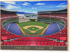 Cinergy Field 2001 - Wood Print