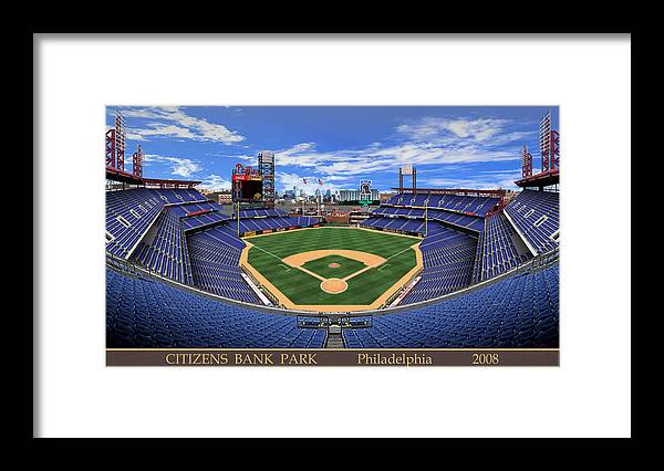 Citizens Bank Park 2008 - Framed Print