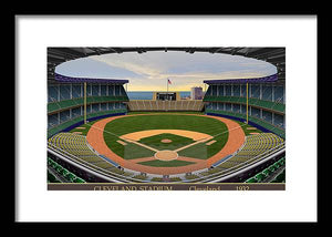 Cleveland Stadium 1932 - Framed Print