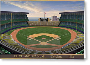 Cleveland Stadium 1932 - Greeting Card