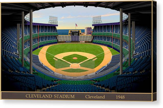 Cleveland Stadium 1948 - Canvas Print