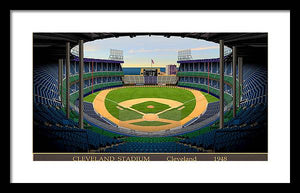 Cleveland Stadium 1948 - Framed Print