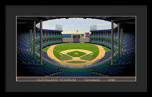 Cleveland Stadium 1948 - Framed Print