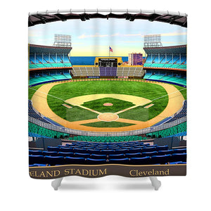 Cleveland Stadium 1948 - Shower Curtain