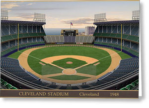 Cleveland Stadium 1948 - Greeting Card