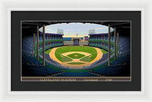 Cleveland Stadium 1948 - Framed Print