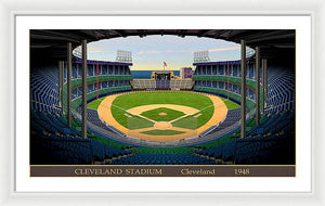 Cleveland Stadium 1948 - Framed Print