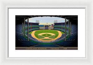 Cleveland Stadium 1948 - Framed Print