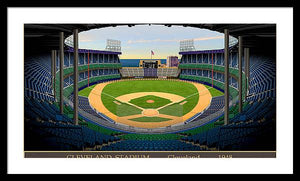 Cleveland Stadium 1948 - Framed Print