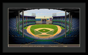 Cleveland Stadium 1948 - Framed Print