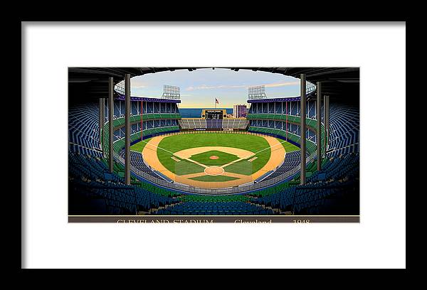 Cleveland Stadium 1948 - Framed Print