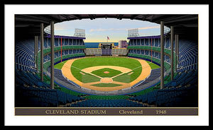 Cleveland Stadium 1948 - Framed Print