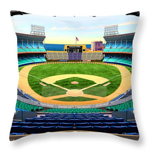 Cleveland Stadium 1948 - Throw Pillow