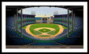 Cleveland Stadium 1948 - Framed Print