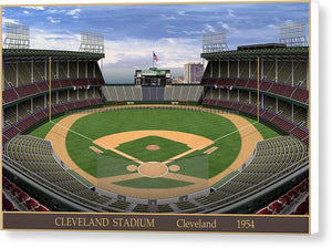 Cleveland Stadium 1954 - Canvas Print