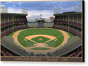 Cleveland Stadium 1954 - Canvas Print