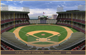 Cleveland Stadium 1954 - Art Print