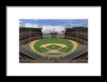 Load image into Gallery viewer, Cleveland Stadium 1954 - Framed Print
