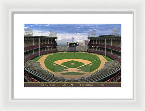 Cleveland Stadium 1954 - Framed Print