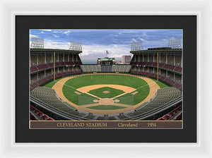 Cleveland Stadium 1954 - Framed Print