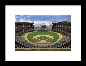 Cleveland Stadium 1954 - Framed Print