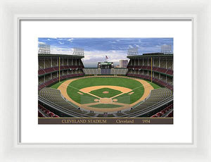 Cleveland Stadium 1954 - Framed Print