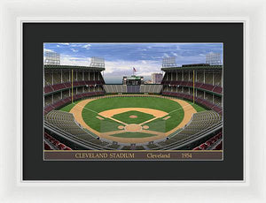 Cleveland Stadium 1954 - Framed Print