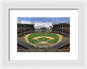 Cleveland Stadium 1954 - Framed Print