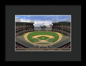 Cleveland Stadium 1954 - Framed Print