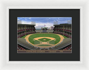 Cleveland Stadium 1954 - Framed Print