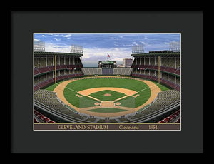 Cleveland Stadium 1954 - Framed Print